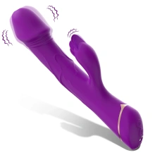 Wibrator Króliczek Rubberco Purple B - Series Joy Fioletowy | 100% ORYGINAŁ| DYSKRETNA PRZESYŁKA